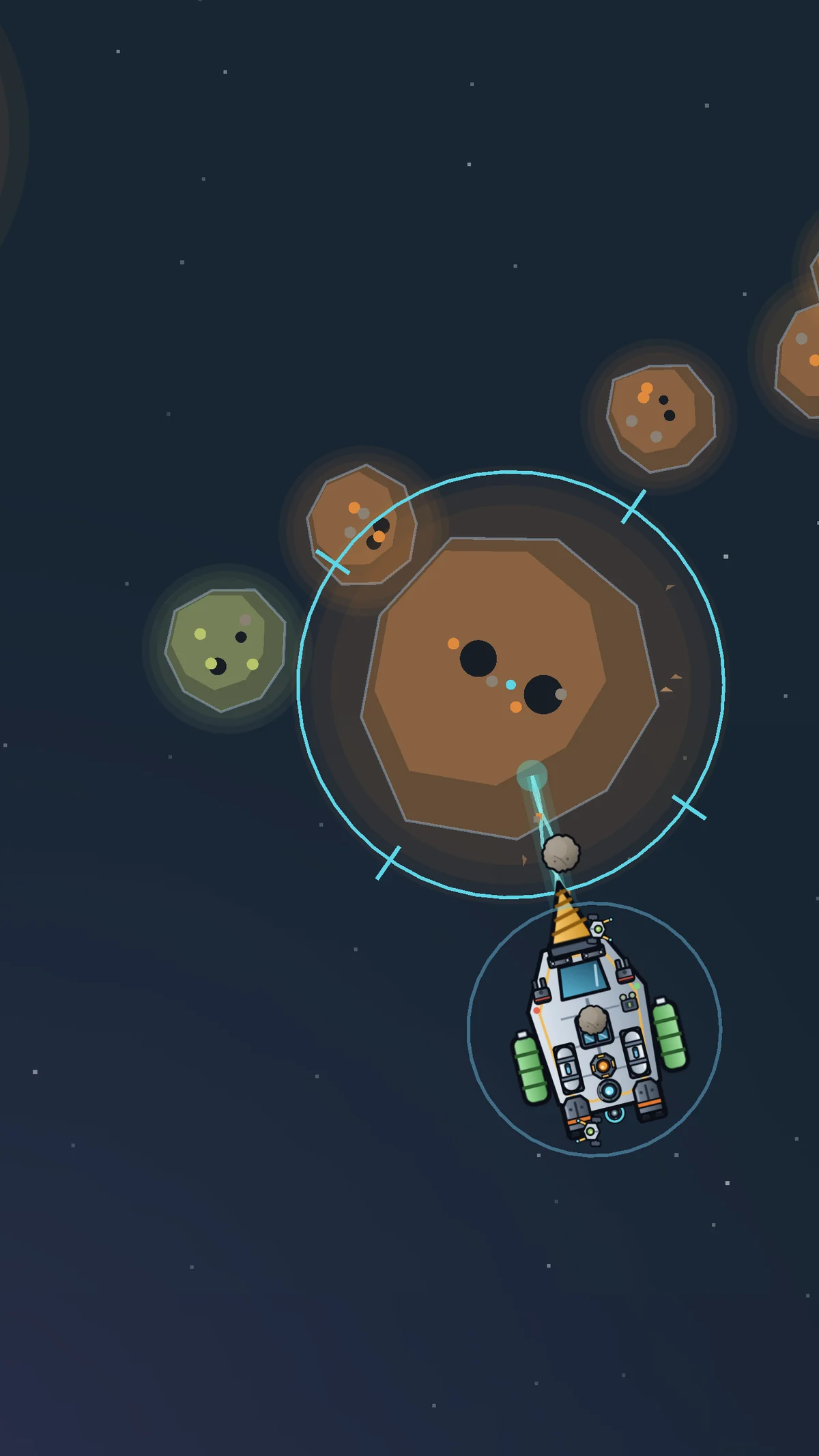 Drilling an asteroid with repair drones in orbit